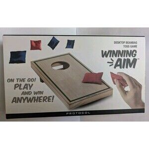 NEW Protocol Desktop Cornhole Mini Bean Bag Toss Office Desk Game Gift Set